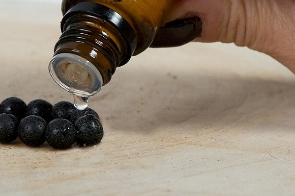 Mala da meditazione in Rodonite, Unakite, Pietra di luna pesca e Pietra Lavica con Olio Essenziale – 108 perle