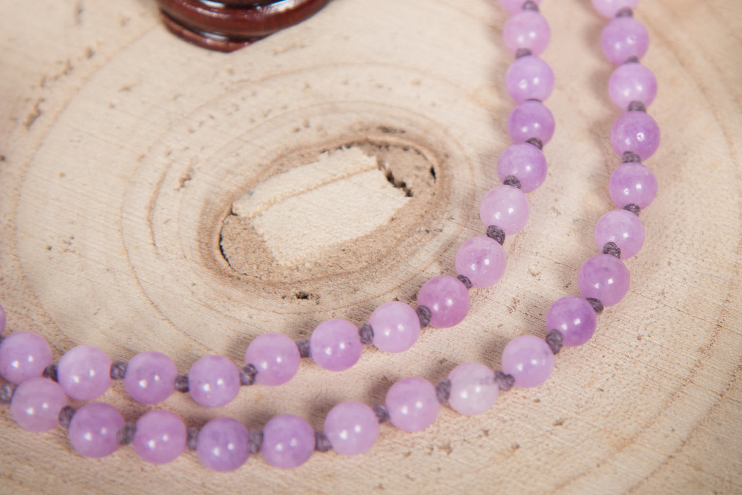 Mala in Ametista lavanda, Pietra Guru Ametista e Rame