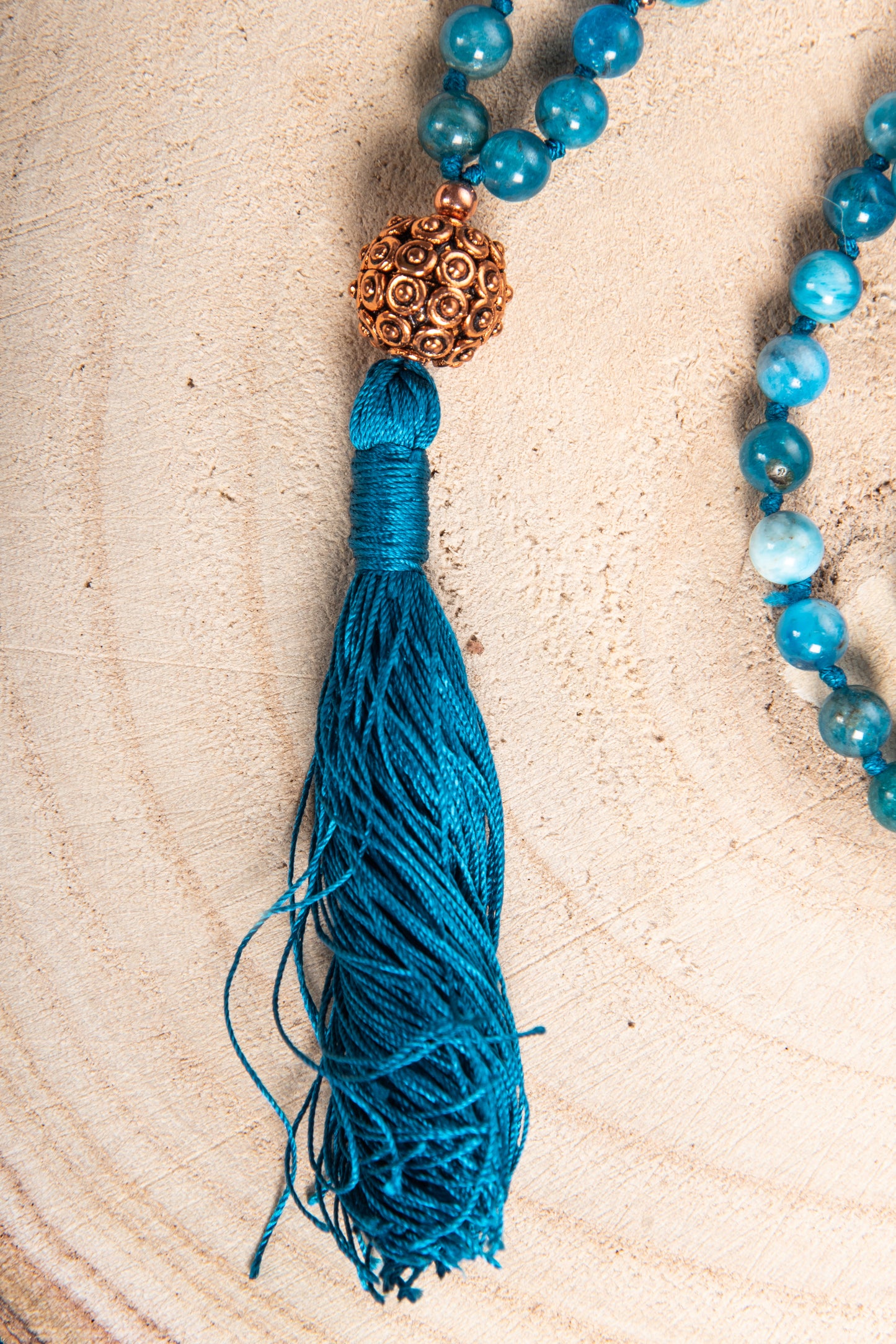 Mala Apatite, Pietra Guru Rame, Rame