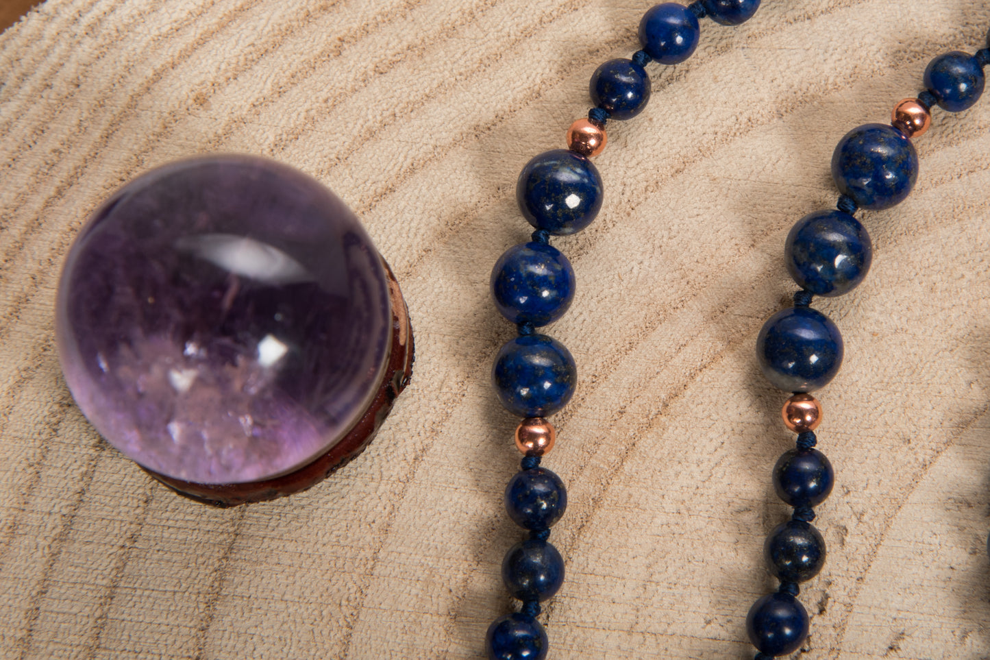 Mala in Lapislazzuli, Pietra guru Corniola, Rame