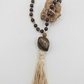 Mala in Bronzite, pietra guru in Bronzite, rame