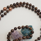 Mala in Bronzite, pietra guru in Bronzite, rame