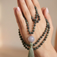 Mala in Diaspro Kambaba, Pietra guru Agata grigia, Rame