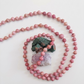 Mala 108 in Rodonite, Pietra Guru Quarzo rosa e Rame