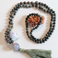 Mala in Diaspro Kambaba, Pietra guru Agata grigia, Rame