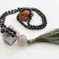 Mala in Diaspro Kambaba, Pietra guru Agata grigia, Rame