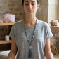 Mala in Sodalite, Pietra Guru Agata botswana, Rame
