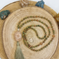 Mala 108 perle in Unakite, Pietra di luna,, Pietra Guru Calcite e Rame