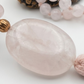 Mala in Quarzo rosa, Pietra Guru Quarzo rosa, Rame