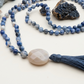 Mala in Sodalite, Pietra Guru Agata botswana, Rame