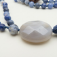 Mala in Sodalite, Pietra Guru Agata botswana, Rame
