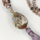 Mala fatta a mano con pietre dure naturali in Diaspro zebra marrone, Pietra Guru Agata, Rame