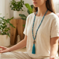 Mala da meditazione in Apatite, Perla Guru Tibetana, rame