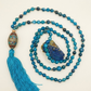 Mala da meditazione in Apatite, Perla Guru Tibetana, rame