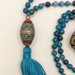 Mala da meditazione in Apatite, Perla Guru Tibetana, rame