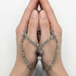 Mala 108 con pietre naturali di Labradorite, Pietra Guru Ametista, Rame