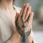 Mala in Agata muschiata, Pietra Guru Agata albero, Rame