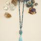 Mala per la pratica della meditazione in Apatite e Rame