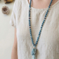 Mala per la pratica della meditazione in Apatite e Rame