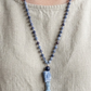 Mala in Dumortierite, Pietra Guru Lapislazzuli, Rame