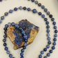 Mala in Dumortierite, Pietra Guru Lapislazzuli, Rame