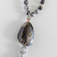 Mala in Diaspro zebrato, Pietra Guru Agata botswana, Rame