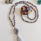 Mala in Diaspro zebrato, Pietra Guru Agata botswana, Rame