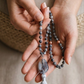 Mala in Diaspro zebrato, Pietra Guru Agata botswana, Rame