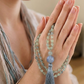Mala in Prehnite, Pietra guru Agata muschiata, Rame