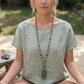 Mala in Prehnite, Pietra guru Agata muschiata, Rame