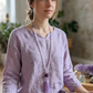 Mala da meditazione in Ametista lavanda 108 perle, Perla Guru in ametista e rame