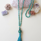 Mala 108 con pietre naturali di Malachite, Perla Guru Malachite