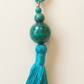 Mala 108 con pietre naturali di Malachite, Perla Guru Malachite