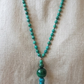 Mala 108 con pietre naturali di Malachite, Perla Guru Malachite