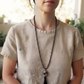 Mala da meditazione in Ossidiana dorata, Pietra Guru Agata, Rame
