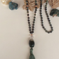 Mala in Diaspro Kambaba, Pietra guru Agata verde, Rame