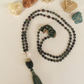 Mala in Diaspro Kambaba, Pietra guru Agata verde, Rame