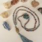 Mala per la meditazione in Diaspro imperiale, Pietra Guru Diaspro, Rame