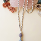 Mala da meditazione in Agata Grigia e Howlite con dettagli in Argento 925