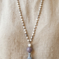 Mala da meditazione in Agata Grigia e Howlite con dettagli in Argento 925