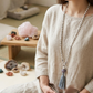 Mala da meditazione in Agata Grigia e Howlite con dettagli in Argento 925