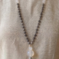 Mala in Diaspro zebrato, Agata bianca, Pietra Guru Agata bianca, Rame