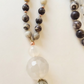 Mala in Diaspro zebrato, Agata bianca, Pietra Guru Agata bianca, Rame