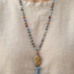 Mala per la meditazione in Diaspro imperiale, Pietra Guru Diaspro, Rame