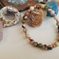 Bracciale in Diaspro Zebra Marrone e Diaspro Verde – Perle naturali da 6 mm
