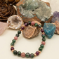 Bracciale in Ruby Zoisite, Granato Almandino e Rodonite – Perle naturali da 6 mm