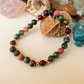 Bracciale in Ruby Zoisite, Granato Almandino e Rodonite – Perle naturali da 6 mm
