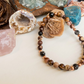 Bracciale in Diaspro Zebra Marrone e Agata Bianca e Nera – Perle naturali da 6 mm