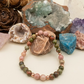 Bracciale in Rodonite e Unakite – Perle naturali da 6 mm