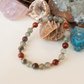 Bracciale in Eliotropio e Diaspro Rosso – Perle naturali da 6 mm